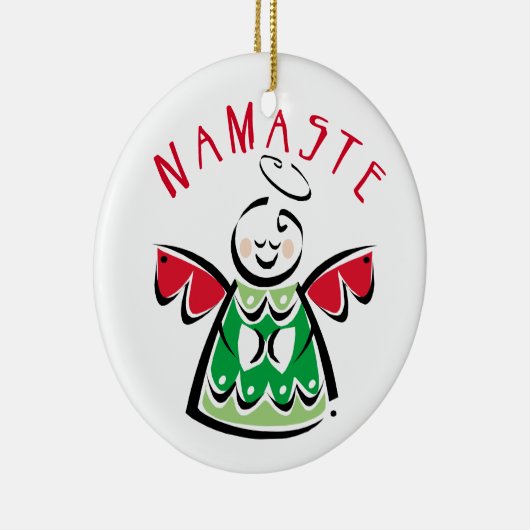 Namaste Angel Keramik Ornament (Rechts)