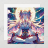 Namaste Anime Girl Meditation (Vorne/Hinten)