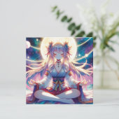 Namaste Anime Girl Meditation (Stehend Vorderseite)