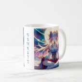 Namaste Anime Girl Meditation Kaffeetasse (VorderseiteRechts)