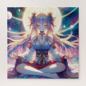 Namaste Anime Girl Meditation Puzzle (Vertikal)