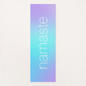 Namaste Aqua und Lavender Gradient Yogamatte (Vorderseite)
