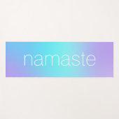 Namaste Aqua und Lavender Gradient Yogamatte (Vorderseite (Horizontal))