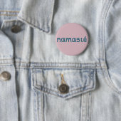 Namaste aquamariner Knopf Button (Beispiel)