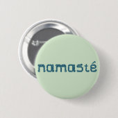 Namaste aquamariner Knopf Button (Vorne & Hinten)