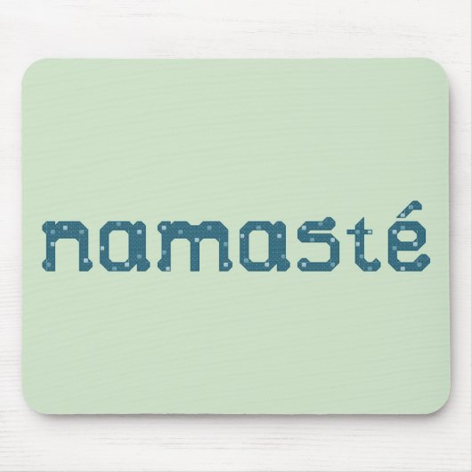 Namaste aquamarines Mousepad (Vorne)