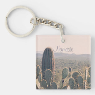 Namaste - Arizona Cacti Acrylketten Schlüsselanhänger