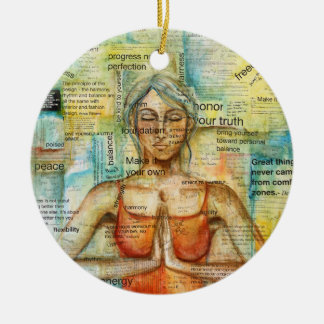 "Namaste" Art Ornament