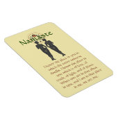 Namaste & Astra Kunst, Dichtung und Musik Magnet (Rechte Seite)