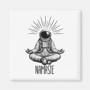 Namaste Astronaut Yoga Meditationsraum Yoga-Positi Magnet