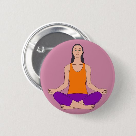 Namaste Atemyoga Button (Vorne & Hinten)