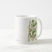 Namaste auf Bamboo respektvoller, höflicher Gruß Kaffeetasse (VorderseiteRechts)