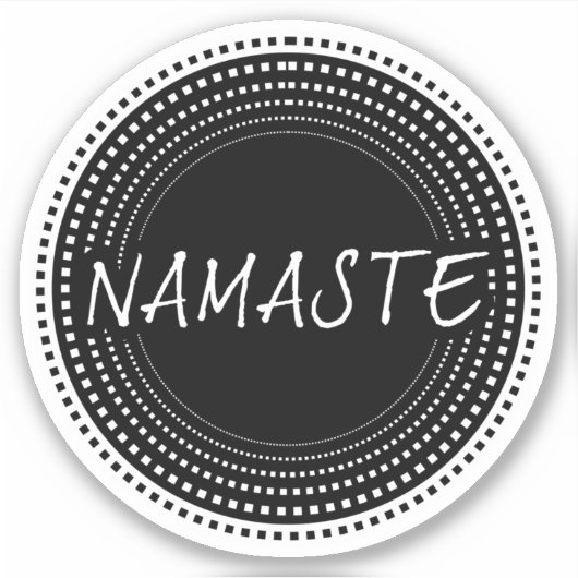 Namaste Aufkleber (Vorderseite)