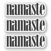Namaste Aufkleber (Vorderseite)