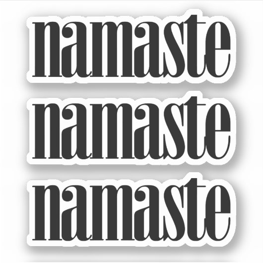 Namaste Aufkleber (Vorderseite)