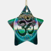 Namaste Baum des Lebens Keramikornament (Rechts)