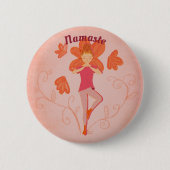 Namaste Baum-Pose Button (Vorderseite)