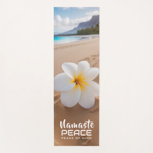 Namaste Beach Blume - Yoga Mat Yogamatte (Vorderseite)