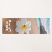 Namaste Beach Blume - Yoga Mat Yogamatte (Vorderseite (Horizontal))