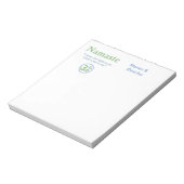 Namaste Bedeutung für Om-Symbol Notizblock (Rotiert)