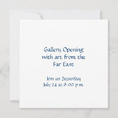 Namaste Bedeutung mit Om-Symbol Einladung (Rückseite)