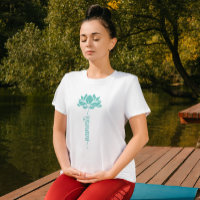 Namaste Black Lotus Blume Modernes Skript