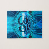 Namaste Blau-Regenbogen Puzzle (Horizontal)
