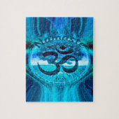 Namaste Blau-Regenbogen Puzzle (Vertikal)