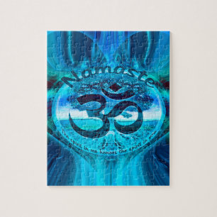 Namaste Blau-Regenbogen Puzzle