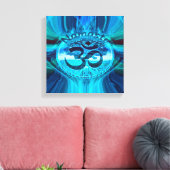 Namaste Blue Glow Leinwanddruck (Insitu (Wohnzimmer))