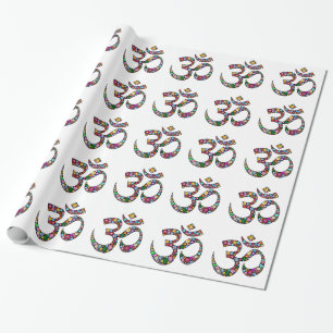 Namaste Blumen-Symbol-Kunst Geschenkpapier