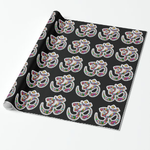Namaste Blumen-Symbol-Kunst Geschenkpapier