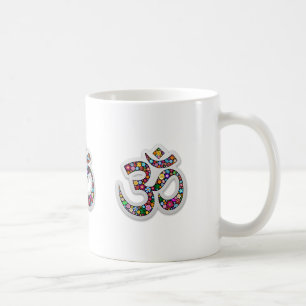 Namaste Blumen-Symbol-Kunst Kaffeetasse