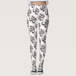 Namaste Blumen-Symbol-Kunst Leggings