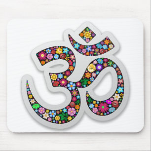Namaste Blumen Symbol Kunst Mousepad
