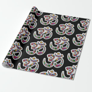 Namaste Blumensymbol Kunst Geschenkpapier