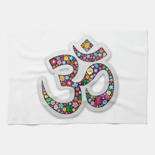 Namaste Blumensymbol Kunst Geschirrtuch