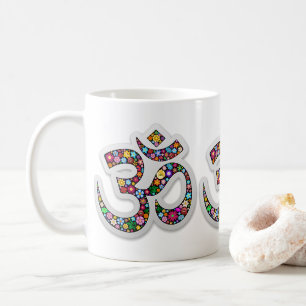 Namaste Blumensymbol Kunst Kaffeetasse