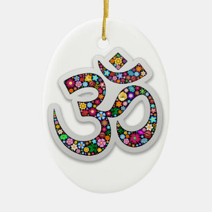 Namaste Blumensymbol Kunst Keramik Ornament
