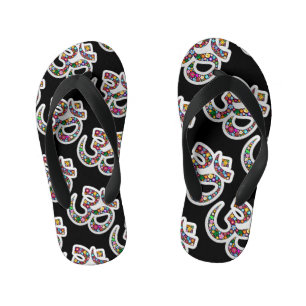 Namaste Blumensymbol Kunst Kinderbadesandalen