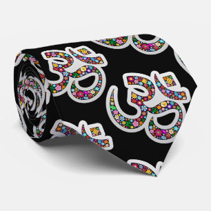 Namaste Blumensymbol Kunst Krawatte