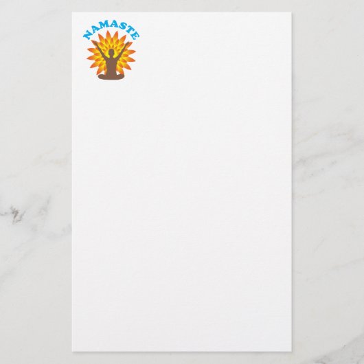 Namaste Briefpapier (Vorderseite)