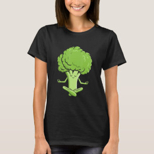 Namaste Broccoli Mediation Yoga Posen Broccoli T-Shirt