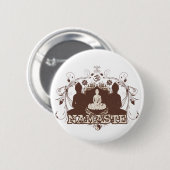Namaste Buddha Button (Vorne & Hinten)
