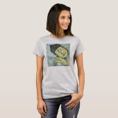 Namaste Buddha der Flowy der Kunst-Frauen T-Shirt (Vorne ganz)