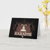 Namaste Buddha Karte (Gelbe Blume)