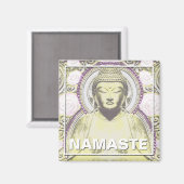 Namaste Buddha Magnet (Vorderseite/Rückseite)