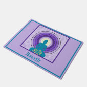 Namaste Buddha Meditation Yoga Spirituelle Begrüßu Fußmatte (Schrägansicht)