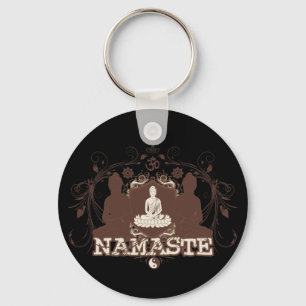 Namaste Buddha Schlüsselanhänger