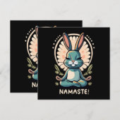 Namaste Bunny Yoga Kaninchen Meditation (Vorne/Hinten)